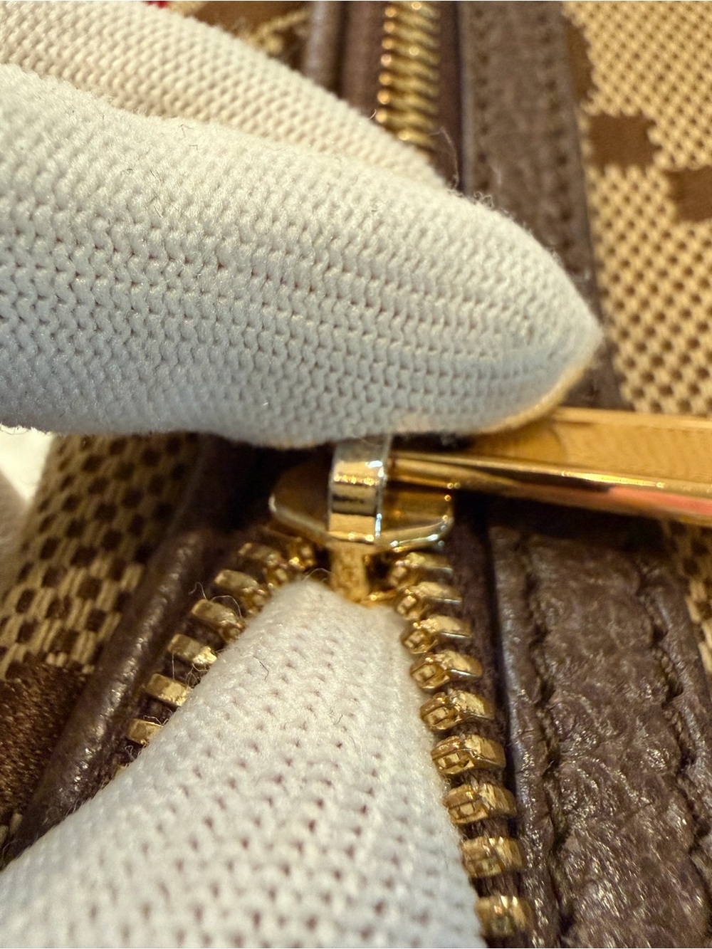 Gucci Brown/Beige GG Canvas Waist Bag with Green-Red Web Strap - Picture 8 of 13